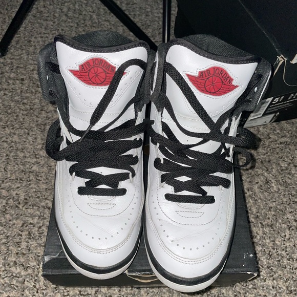 Air Jordan White and Black Sneakers - Picture 1 of 4